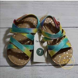 NWT Cat & Jack Green Ombre Sandals
